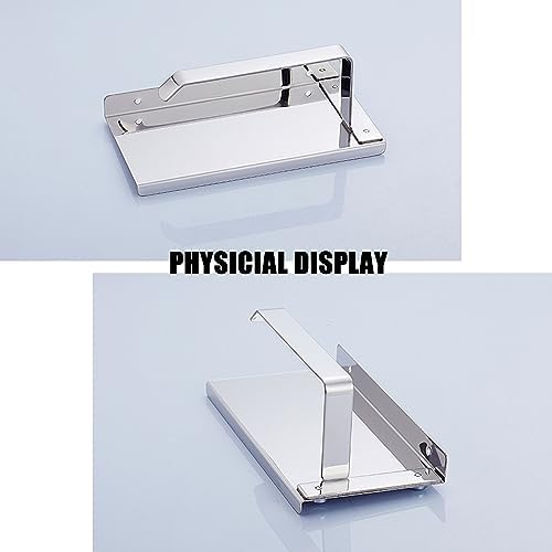 Stainless Steel Toilet Paper Holder with Shelf 1