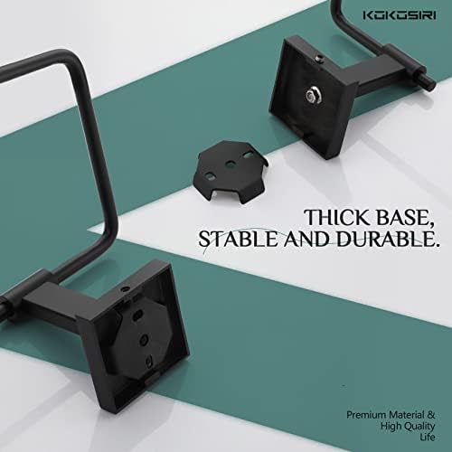 KOKOSIRI Matte Black Towel Ring B3007BK 1