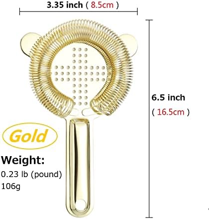 YUHWYI Cocktail Strainer with 100 Wire Spring