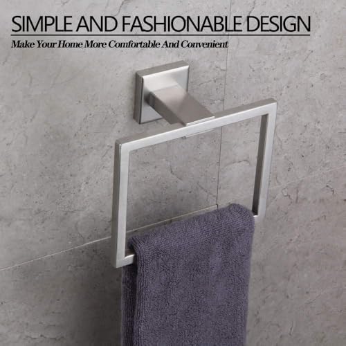 GERZWY Stainless Steel Towel Holder for Bathroom