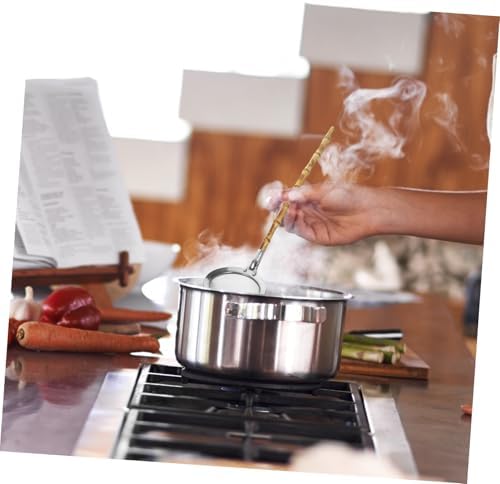 UTHCLO 304 Stainless Steel Colander Skimmer Ladle with Handle 1