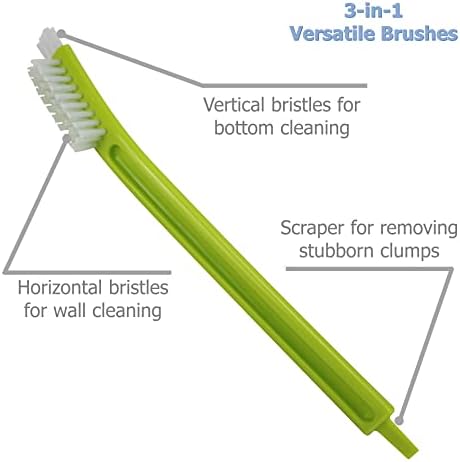 EIKS 10 Pack Multi-Purpose Cleaning Brushes