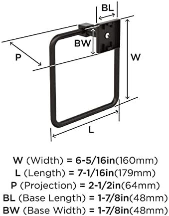 Amerock Oil Rubbed Bronze Towel Ring 7-116 in