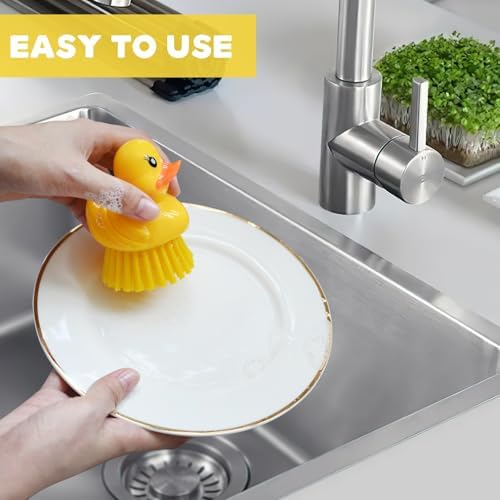 GTOTd Cute Ducky Dish Brush Set of 2