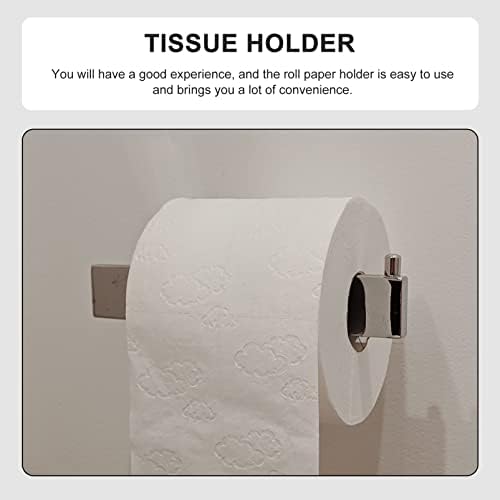 HOUDERCO 1pc No Screw Wall-Mounted Toilet Paper Holder