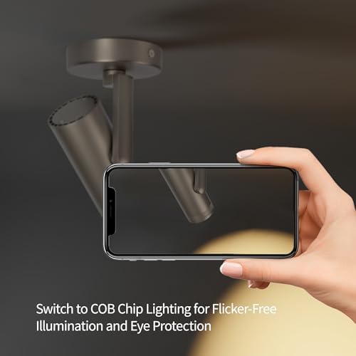 Lovuphoria Dimmable Zoom Ceiling Spotlight 12W LED Brushed Nickel