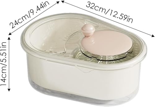 Fruit Cleaner Spinner with Brush and Colander