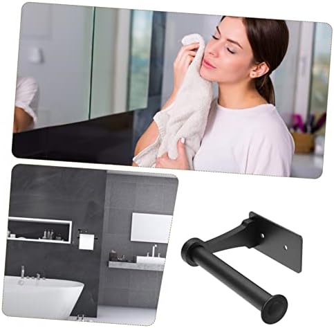 HEALEEP Wall-Mounted Toilet Paper Holder Rustproof Space-Saving Tissue Organizer