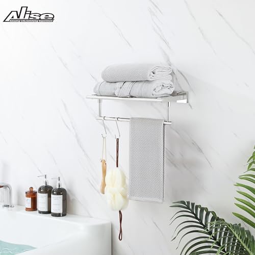 Alise 16 Inch Polished Chrome Towel Rack
