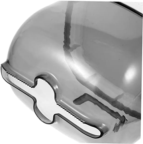 JECOMPRIS Toilet Paper Holder with Shelf Space-Saving Transparent Design