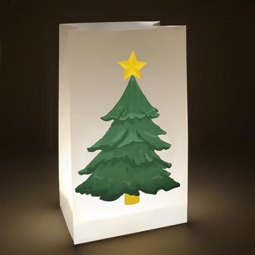 LumaBase Battery Operated Luminaria Kit with Timer - Set of 6 1