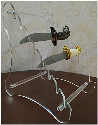 Lufr Clear Knife Display Rack Holder 8 Pcs
