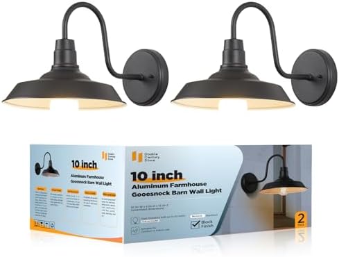 Double Century 2-Pack Barn Lights Outdoor Wall Fixtures