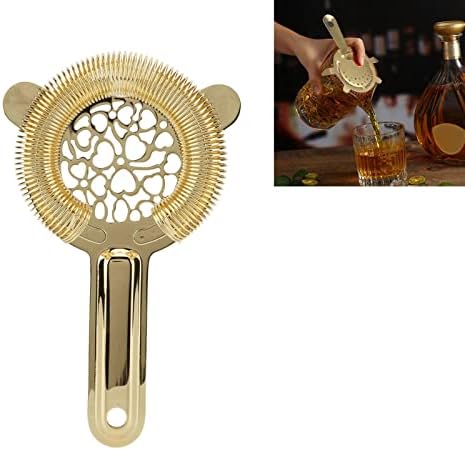 Cocktail Strainer Luxury Gold Stainless Steel for Bartending