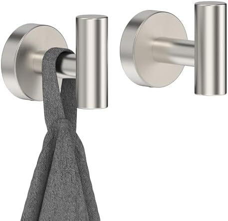 RARXTR Brushed Nickel Towel Hook 2 Pack 1