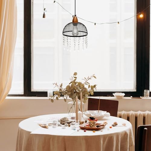 Adjustable Height Track Lighting Pendants with Crystal Design