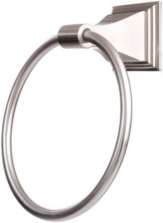 Leonard Series Towel Ring Satin Nickel 1