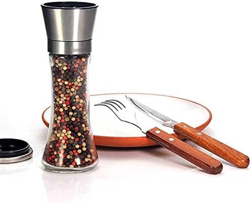 LEIXIUSM Salt Pepper Mill Shakers Set of 2