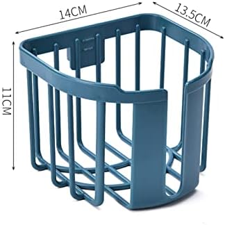Wall Mounted Toilet Paper Holder with Smooth Output and Heavy Duty Design Blue