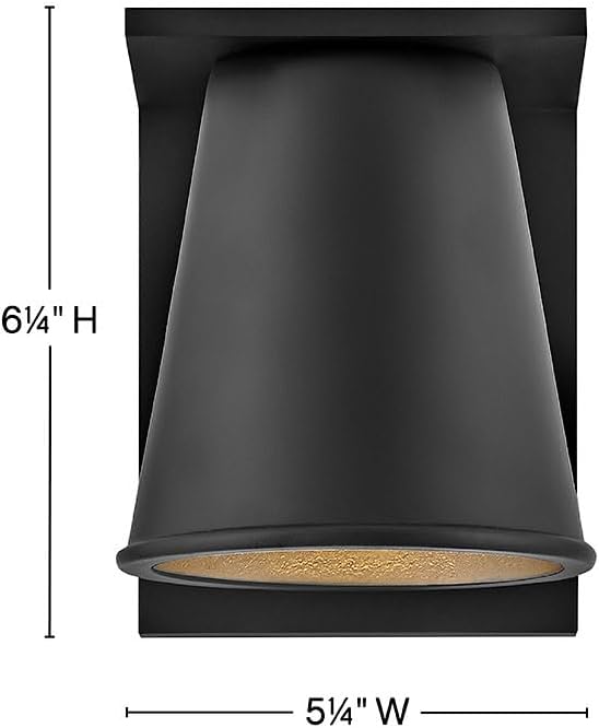 Hinkley Hans Extra Small Wall Mount Lantern Black 1