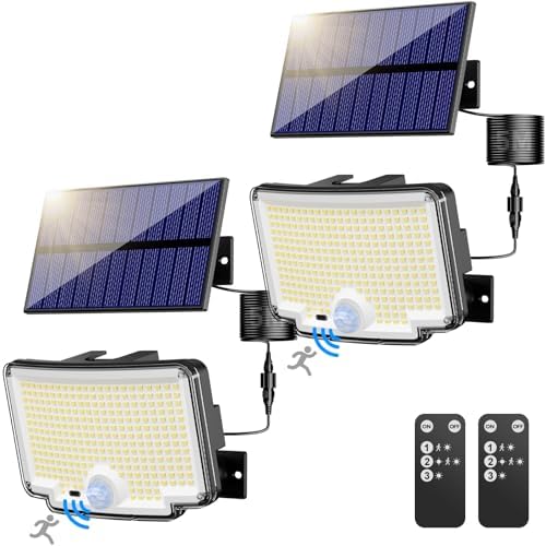 Nipify 2 Pack Solar Motion Flood Lights Outdoor