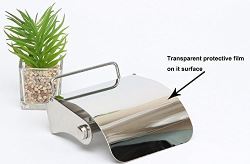 EzHome Self Adhesive Toilet Paper Holder Brushed Finish