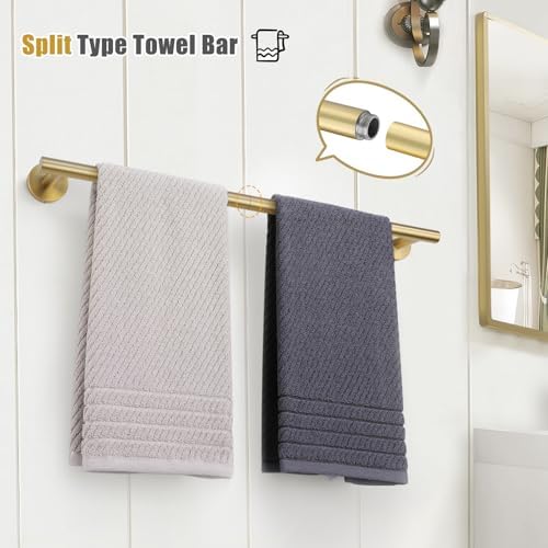 TURS Brushed Gold Towel Bar 276 Inch 1