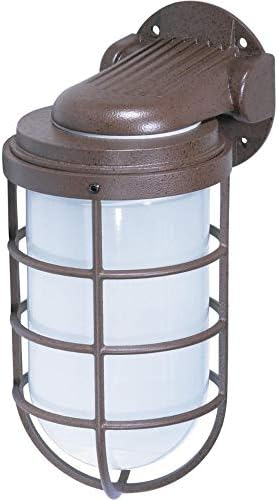 Nuvo Industrial Style Wall Light with Frosted Glass