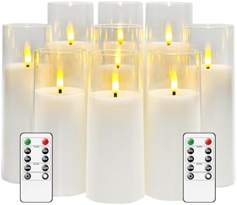 kakoya Flameless Candles Remote Control Pack of 9