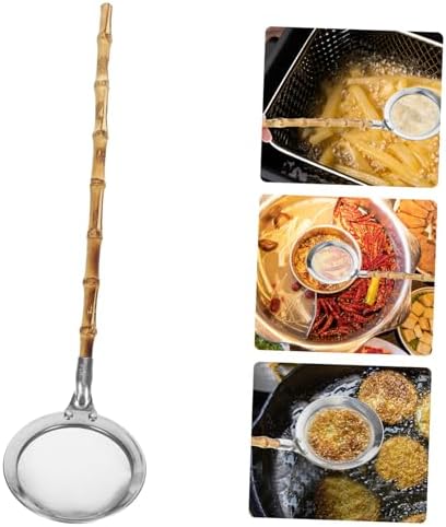 PRETYZOOM Stainless Steel Skimmer Ladle with Handle