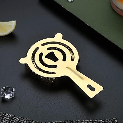 Evanda Cocktail Strainer with Gold Titanium Plating