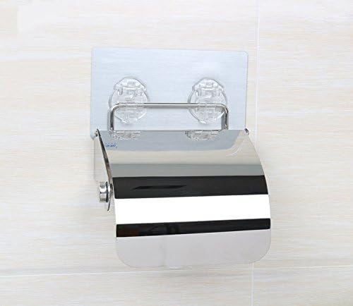 EzHome Self Adhesive Toilet Paper Holder Brushed Finish