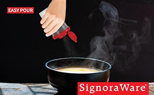 SIGNORAWARE Salt Pepper Shakers Moisture Proof Set of 2