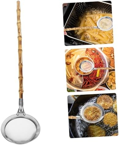 304 Stainless Steel Skimmer Spoon with Handle for Colander and Drainer