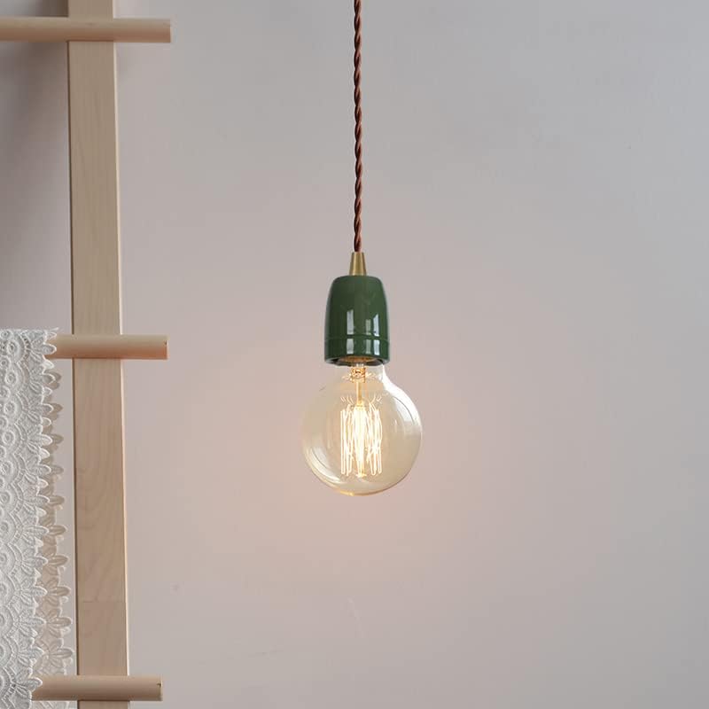 KAYYELAMP Green E26 Ceramic Pendants Track Lighting Set of Three