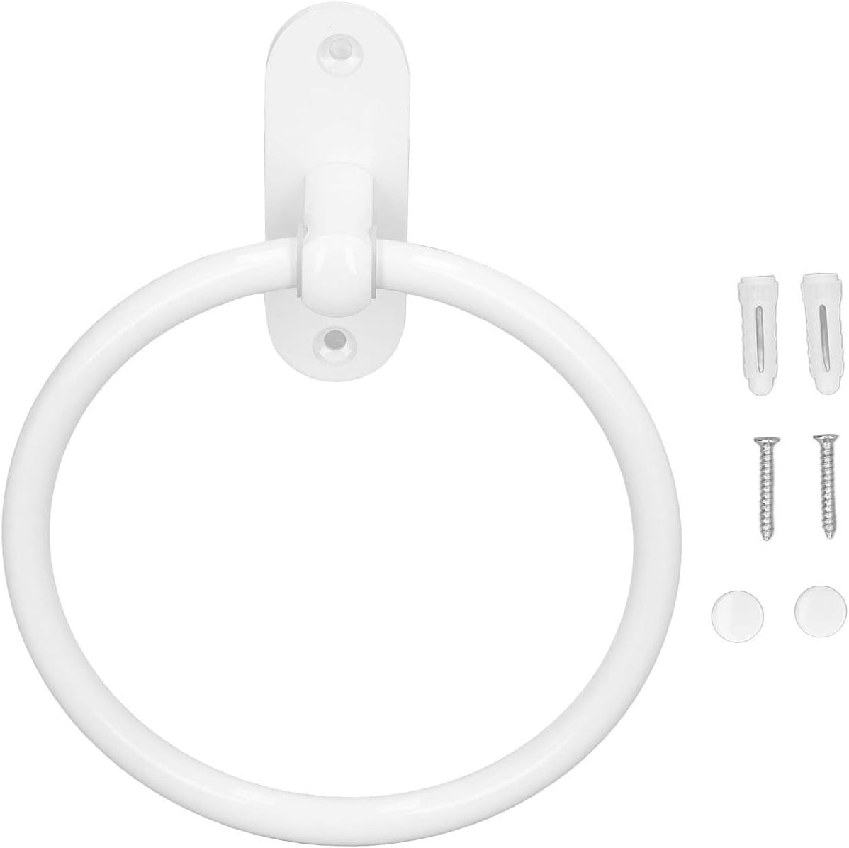 Diydeg Aluminum Alloy White Towel Holder