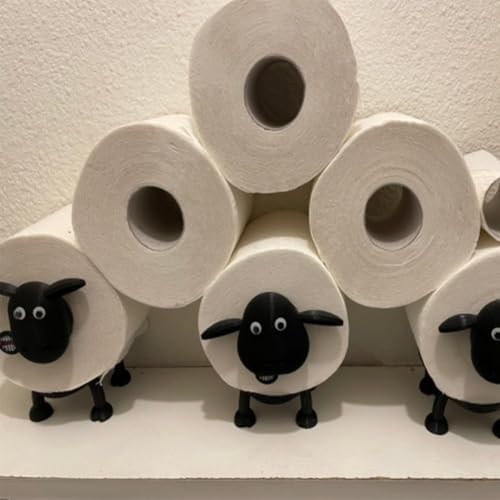 Cute Sheep Toilet Paper Holder Funny Bathroom Decor