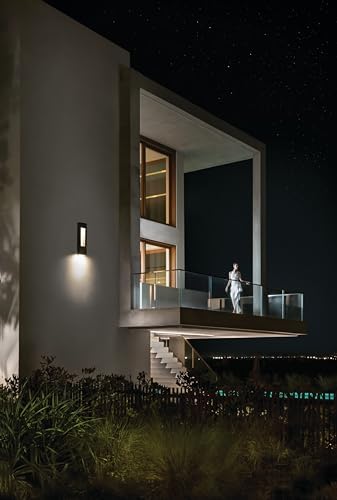 Hinkley Atlantis 1648SKLED Wall Lantern - Satin Black Dimmable Dark Sky Compliant