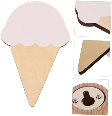 GLEAVI Cartoon Ice Cream Wall Hooks for Kids Bedroom and Bathroom