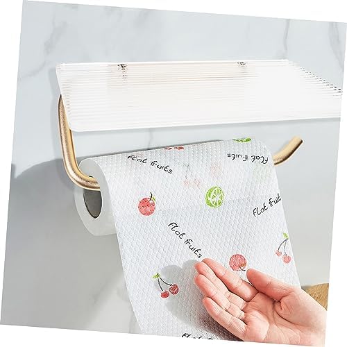 Wall Mounted Paper Towel Holder with Acrylic Shelf