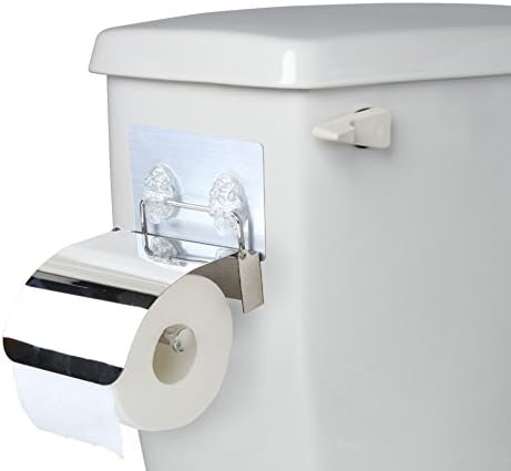 EzHome Self Adhesive Stainless Steel Toilet Paper Holder 1