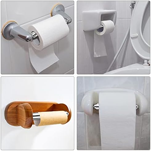 Patelai Toilet Paper Holder Roller Replacement Rod Plastic Chrome 1 Piece