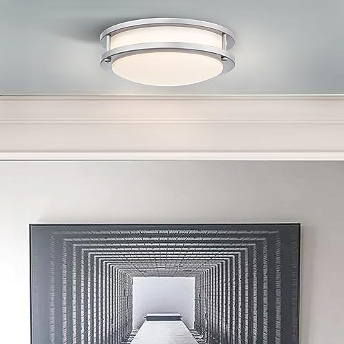 Brushed Nickel Flush Mount LED Ceiling Light 1031 Inch