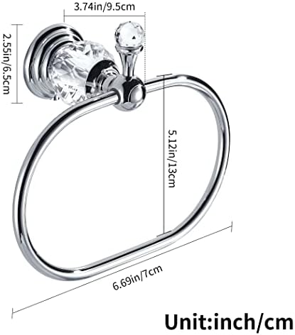 WOLIBEER Chrome Towel Ring Bath Rack