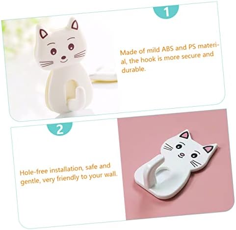 BUGUUYO 9PCS Cat Towel Hooks for Bathroom Storage