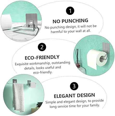 Alipis 1pc Wall Mounted Tissue Holder Stainless Steel Design