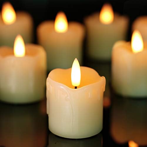 Homemory Flameless Votive Candles with Timer - Set of 6