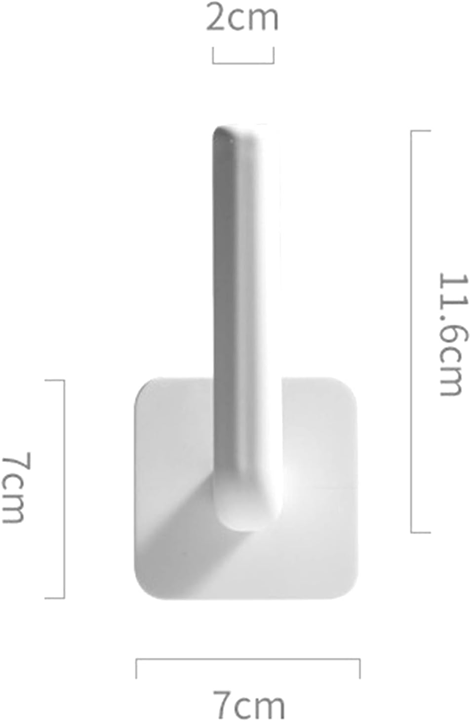 Goodliest Toilet Paper Holder Wall Mount Plastic Adhesive White
