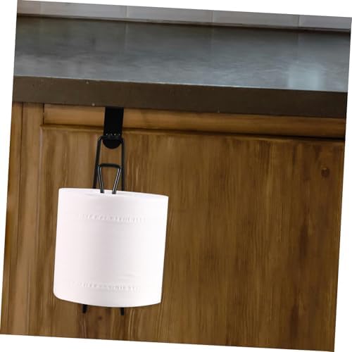 Luxshiny Over The Tank Toilet Paper Holder Black