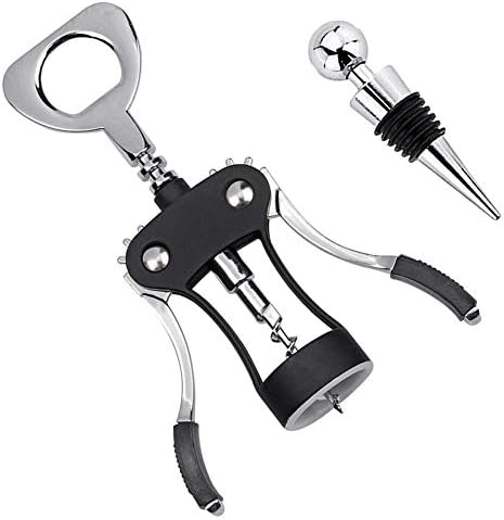 Foho Wing Corkscrew Wine Opener - Black
